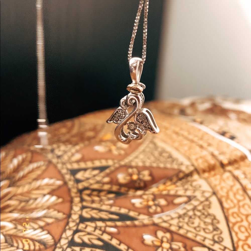 Kay 925 silver angel necklace